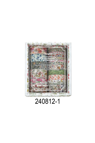 Choice3 240812-1 18 Rolls, Four Seasons Themed Plants, Flowers Washi Tape for...