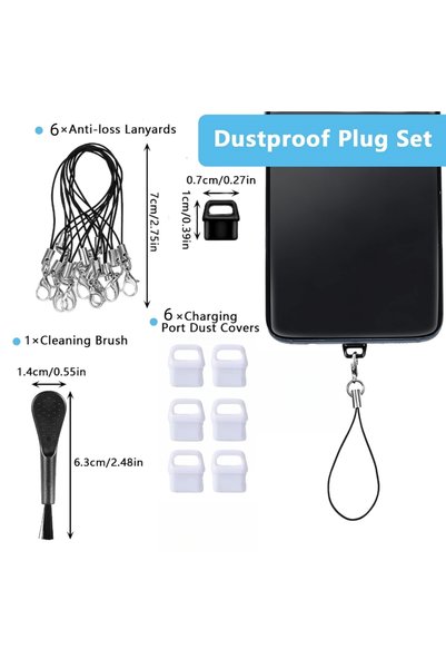 Choice WHITE 6 Pieces of for Type-C Dustproof Plugs, Usb-C Type Dustproof Cov...