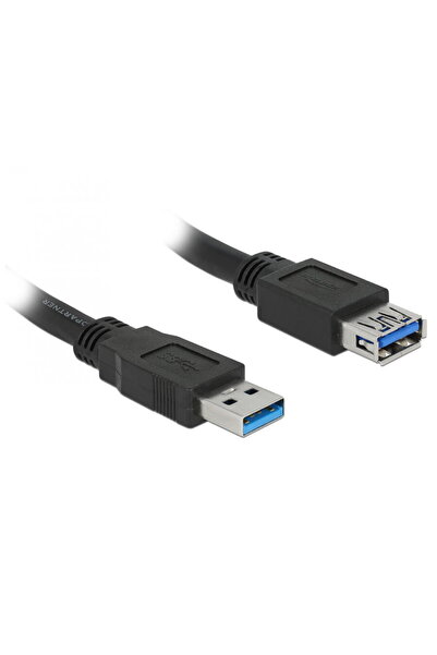 DELOCK Cablu prelungitor 85055, USB 3.0 T-M 1.5m, Negru