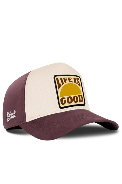 BlackBörk Life Is Good Logo Coffee-Beige Baseball Cap