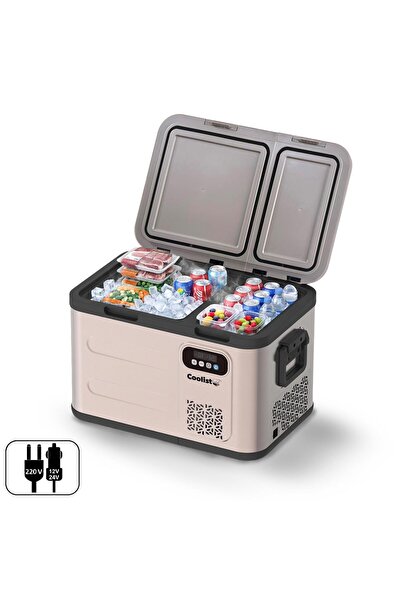 Coolist CLK40D 12/24V/220Volt 39 Litre Çift Bölmeli Outdoor Kompresörlü Bluet...