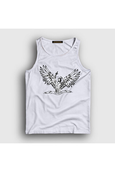 Presmono Unisex beli anđeo teretana fitnes Zyzz majica bez rukava 319618tt