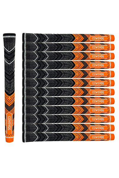 Choice orangeMediumSize 13pcs Golf Grips, Made of Natural , with Durable Non-...