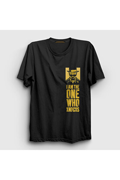 Presmono Unisex Black Knocks V2 Breaking Bad T-shirt184998tt