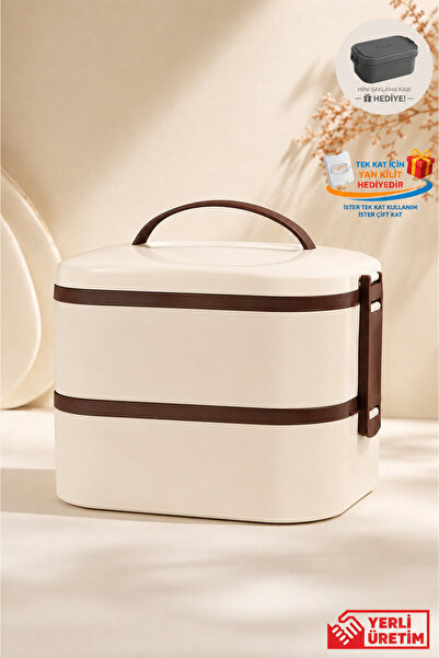 GUGGA Tier - 2 Katlı Sızdırmaz Kapaklı Lunchbox 1000 ml