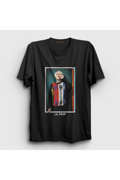 Presmono Unisex crna Gosha Lil Peep T-shirt 36854tt