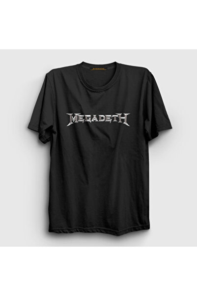 Presmono Unisex Black Logo Megadeth T-shirt 65721tt