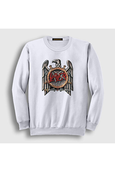 Presmono Unisex bela srebrna Slayer majica 111578tt
