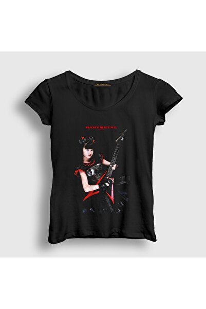 Presmono Women's Black Yuimetal Metal Babymetal T-Shirt 614931Tt
