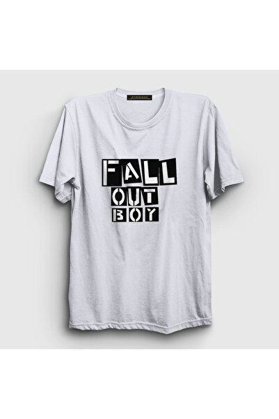 Presmono Unisex bele kutije Fall Out Boy T-shirt 61978tt