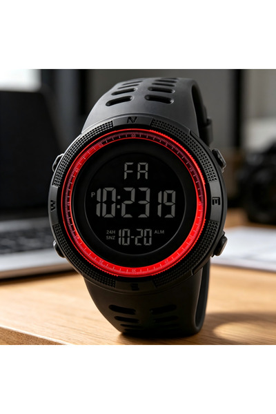 Choice6 1pcs-Red Men's Sports Watches Electronic Watch Outdoor Multifunction ...