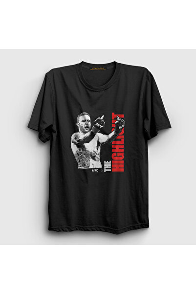 Presmono Unisex Siyah Finger Ufc Mma Justin Gaethje T-Shirt 480230tt