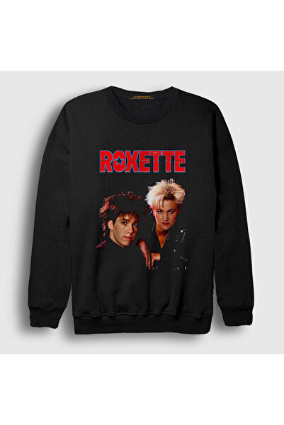 Presmono Unisex Black Marie Per Band Roxette Sweatshirt 583161Tt