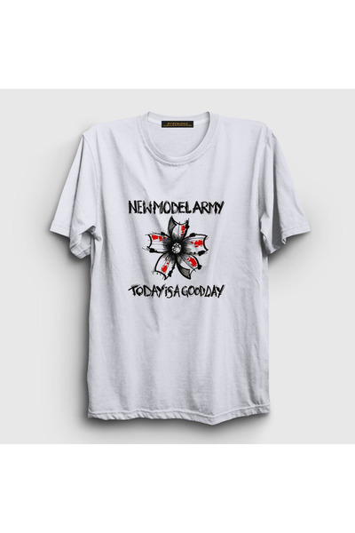 Presmono Unisex White Good Day Music New Model Army T-Shirt 484890Tt