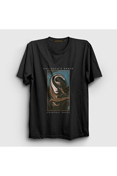 Presmono Unisex Black Charcoal Grace Caligula's Horse T-Shirt 571191Tt