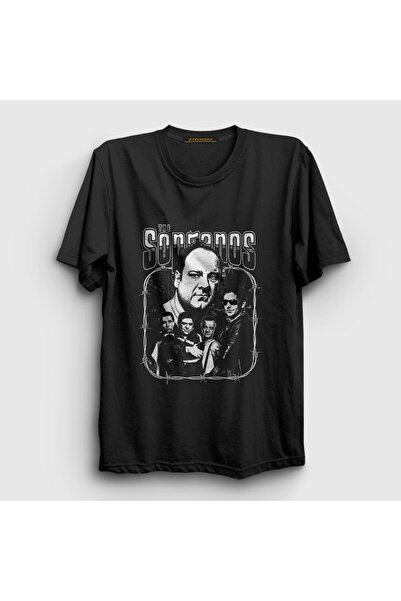Presmono Unisex Black the Mob Sopranos T-Shirt 562981Tt