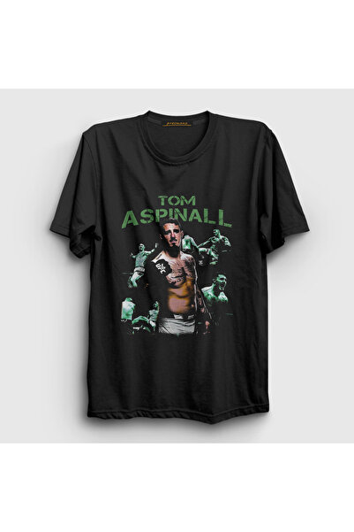 Presmono Unisex Black Tom Aspinall Ufc Mma Martial Arts T-Shirt 504428 Tt
