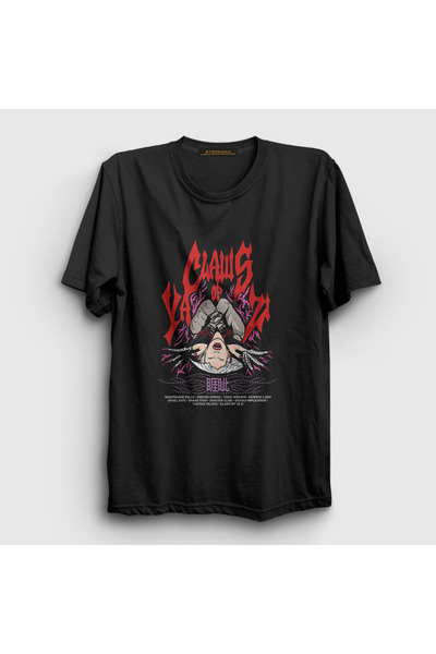 Presmono Unisex Ya Zi Street Fighter Aki Claws T-shirt - Crna 478931tt