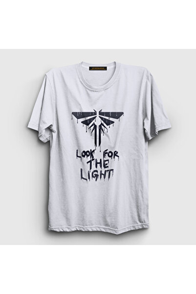 Presmono Unisex bela majica Look For The Light The Last Of Us T-shirt 522813tt