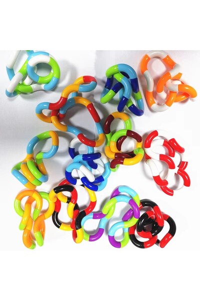 Choice 5PCS Random Color 2/5PCS Sensory Fidget Toys Twist Loop Rope for Stres...