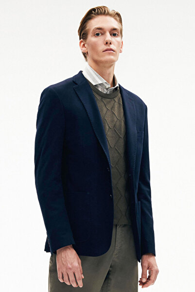 W Collection LACİVERT DÜĞMELİ CEKET
