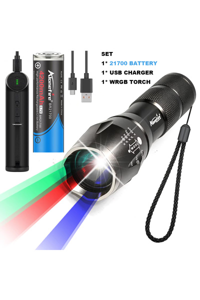 Choice Lithium Ion Battery ZOOM black WRGB 21700 SET Upgraded Zoomable Red Fl...