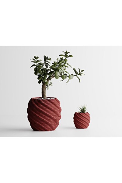 Sani Ghiveci decorativ Sani, Roma 120 x 120 x 109 mm, Roșu închis mat