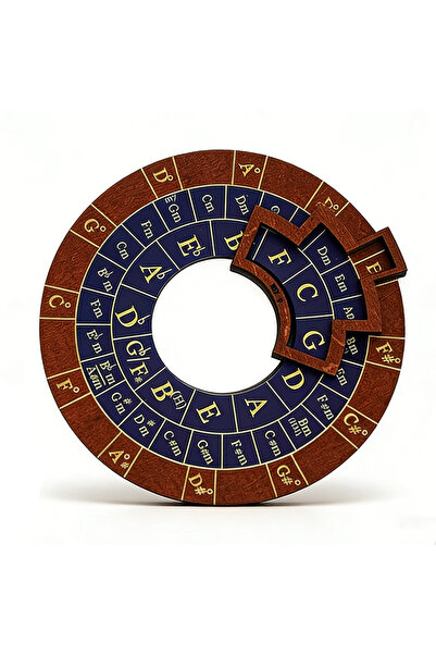 choice2 C Wooden Melody Tool Round Circle of Fifths Wheel Melody Chord Tool M...