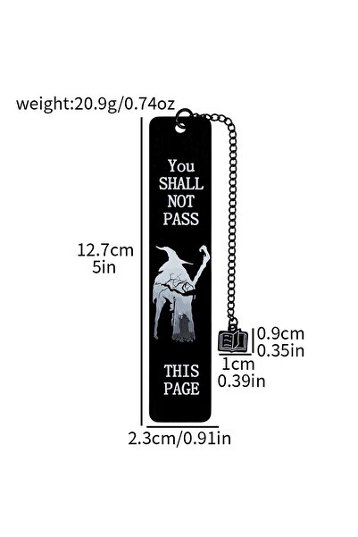 choice2 SQ1442 The Lord of the Rings Classic Quote Metal Bookmark Set - Ganda...