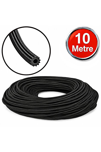 ALETÇANTAM Alüminyum Sineklik Teli Fitili Siyah 5mm Kapı Pencere Tül Sabitlem...