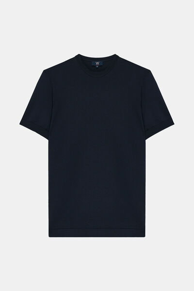 W Collection LACİVERT BİSİKLET YAKA T-SHIRT