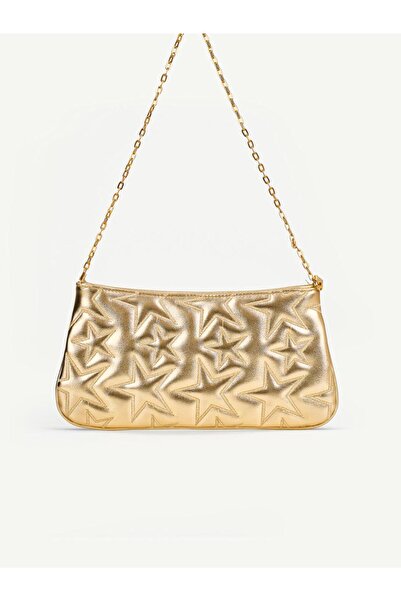 HONEY BAG Women's Star Embroidered Chain Strap Shoulder Bag