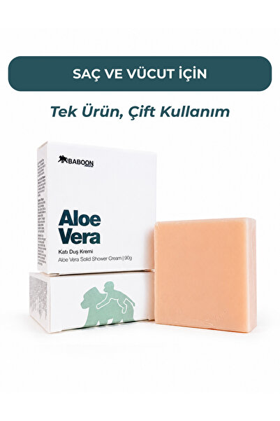 Baboon Natural Aloe Vera Katı Saç Kremi (DUŞ KREMİ)
