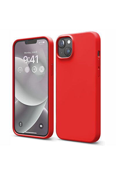 Casey Studios Силиконов калъф iPhone 14 Plus, с микрофибър, тънък, защитен, п...