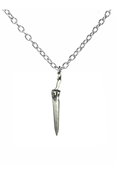 Herşey Nota Antique Knife Wedge Figured Necklace – Zamak Plated Unisex Access...