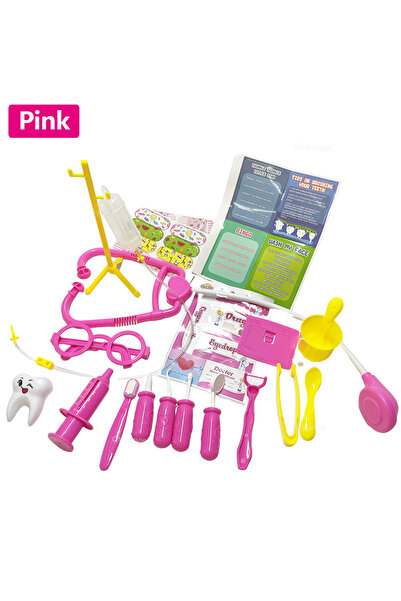 Choice 30pcs-Pink Doctor Play Set 30PCS Simulated Kids Doctor Kit Toys with S...