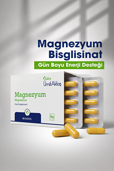 Dr. Ümit Aktaş Magnesium - Bisglycinate - High Bioavailability - 60 Capsules