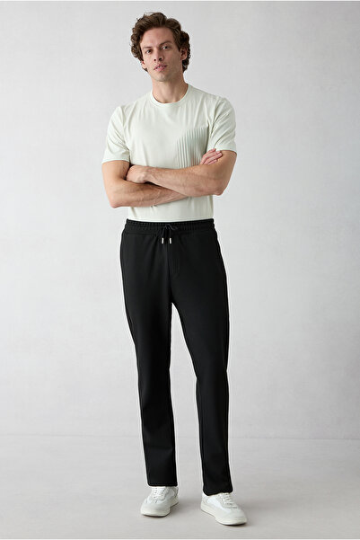 Kiğılı Beli Lastikli İpli Cepli Likralı Sweatpant / Eşofman Altı