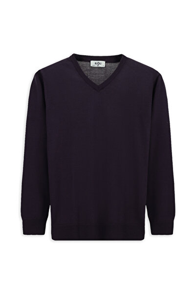 Kiğılı V-Neck Regular Fit Warm Wool Knitwear Sweater