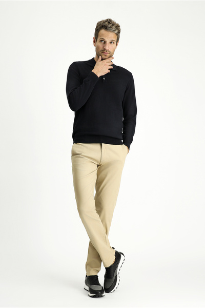 Kiğılı Pantaloni slim din pânză/chino din Lycra