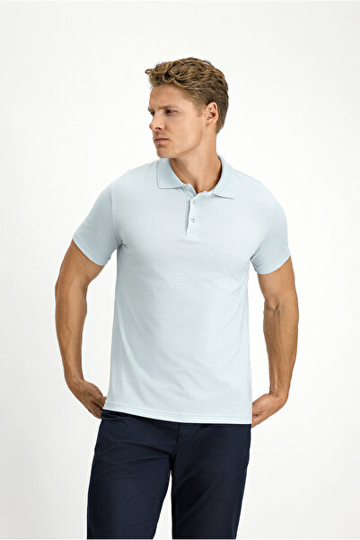 Kiğılı Slim Fit Slim Fit Embroidered Cotton Polo Neck T-Shirt