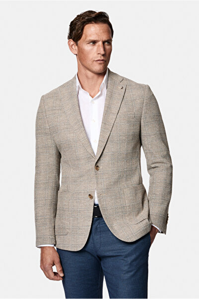 Abdullah Kiğılı 6 Drop Regular Fit Standard Cut Plaid Mono Collar Sporty Ital...