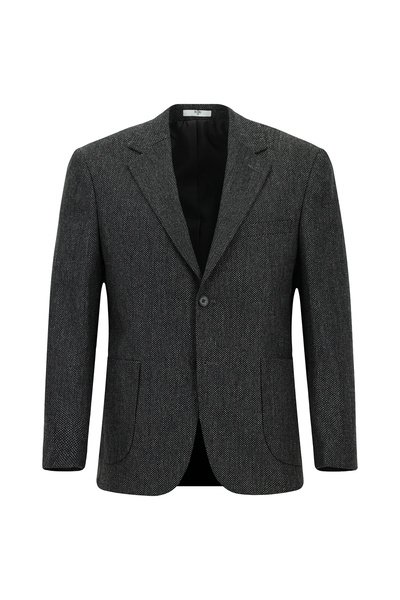 Kiğılı Regular Fit Eyelet Wool Classic Jacket