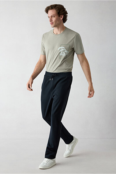 Kiğılı Beli Lastikli İpli Cepli Likralı Sweatpant / Eşofman Altı