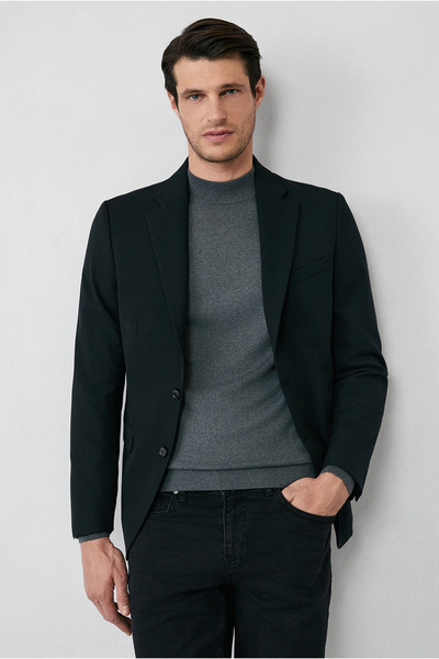 Kiğılı 7 Drop Slim Fit Dar Kesim Mevsimlik Klasik Ceket