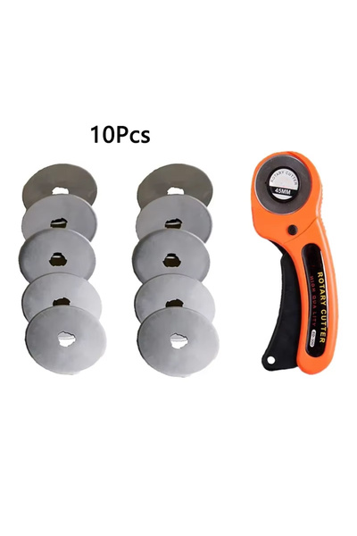 Choice7 Cutter with 10 blade Rotary Cutter 45mm Card Paper Sewing Quilting Ro...