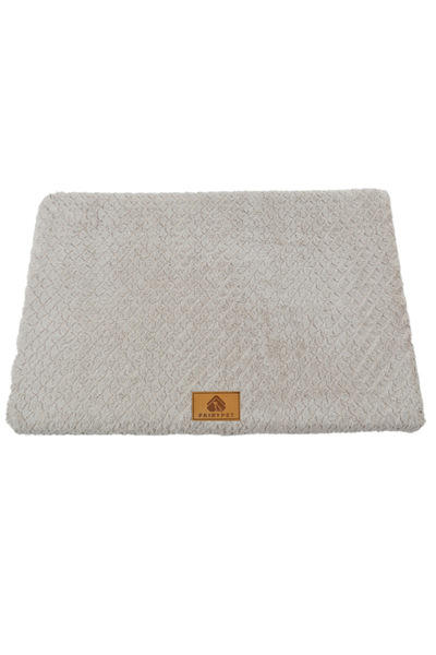Choice L 73x46cm pet 15kg grey 3D Sponge Pet Bed With Removable Washable Faux...