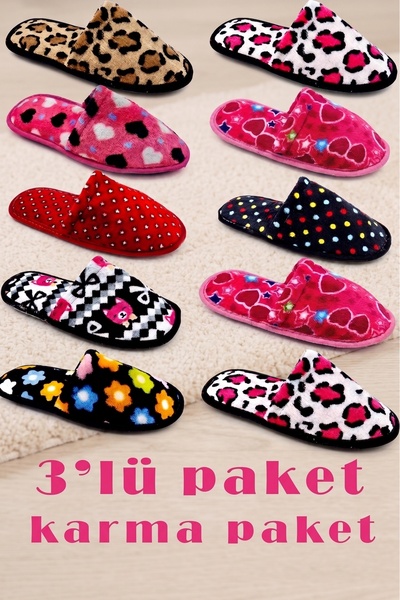 StWenn Pack of 5 Home Slippers Dowry Slippers Winter Slippers Does Not Make S...