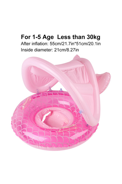 Choice Pink 1PC Canopy Swim Ring, Pool Float with Safety Seat, Water Floating...