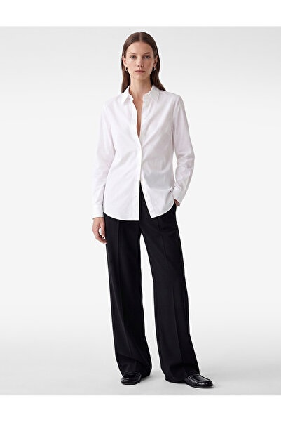 Koton Buttoned Regular Fit Long Sleeve Classic Collar Basic Shirt
